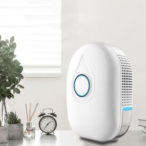 Household Dehumidifier Mini Moisture Absorbers Air Dryer with 1L Water Tank Quiet Air Dehumidifier for Bedroom Bathroom Wardrobe