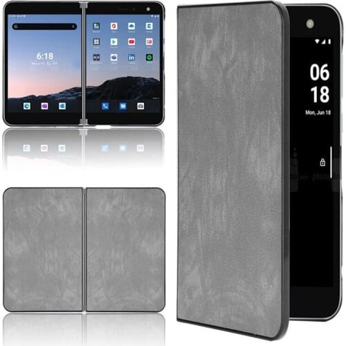Surface Duo Leather Case 360 Degree Protection Funda Book Style Capa Business Para for Microsoft Surface Cover 5.6