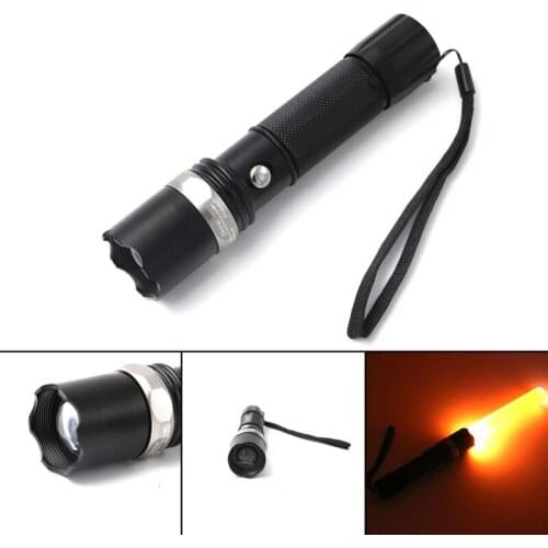 CREE XML-Q5 USB charging Zoom Rechargeable Police light stick LED flashlight waterproof Policeman Traffic baton Torch flashlight