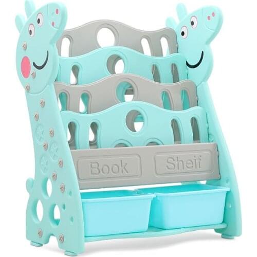 Children bookshelf simple bookshelf, landing shelf, Baby magazine shelf, student bookcase, kindergarten newspaper and newspaper