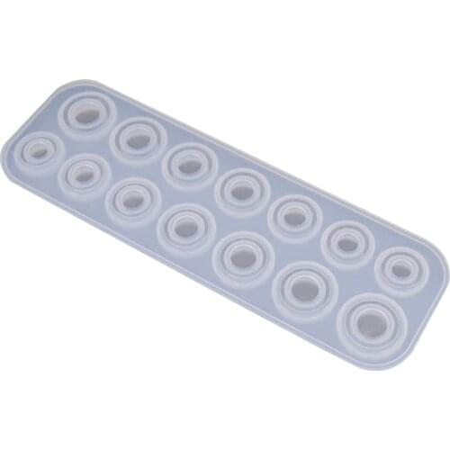 DIY Decorations Rings Silicone Mold Jewelry Making Mold 7 Different Sizes for Candy Wax Soap