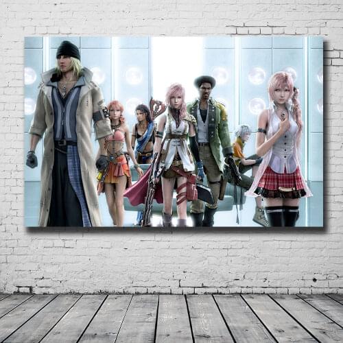 Game Poster Canvas Painting Final Fantasy HD Printing Canvas Painting Living Room Bedroom Study Decoration Painting Cuadros