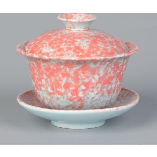 Ceramic Gaiwan New Tianmu Kiln Cover Bowl Teapot Accessories Handmade Tea Tureen Home Decor