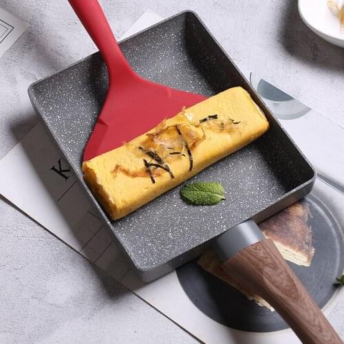 Kitchen Square Shape Tamagoyaki Frying Pan Home Anti Scalding Pot Handle Non Stick Frying Pan Induction Cooker Gas Stove General