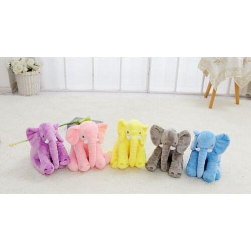 Small Size 40cm 5colors Elephant Plush Soft Toy Stuffed Baby Toy Anminal Appease Toys Lumbar Pillow