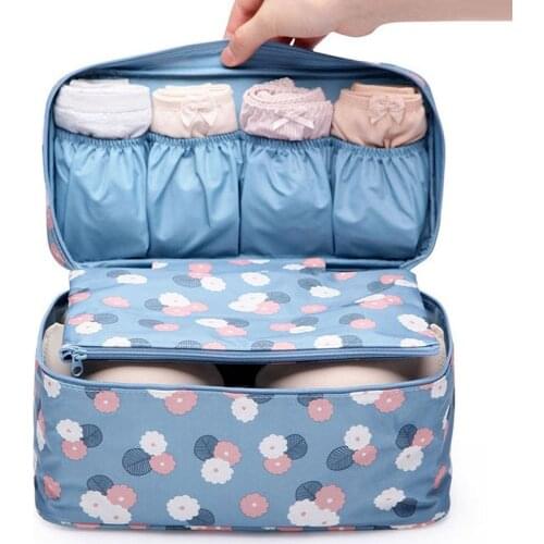 2021 New Travel Bra Bag Underwear Organizer Bag Cosmetic Daily Toiletries Storage Bag Womens High Quality Wash Case Bag