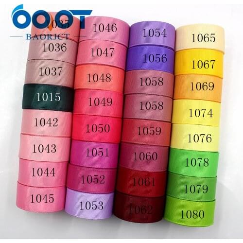OOOT BAORJCT 181014-L25mm-3,25mm 10yards Solid Color Ribbons Thermal transfer Printed grosgrain,DIY Clothing handmade materials