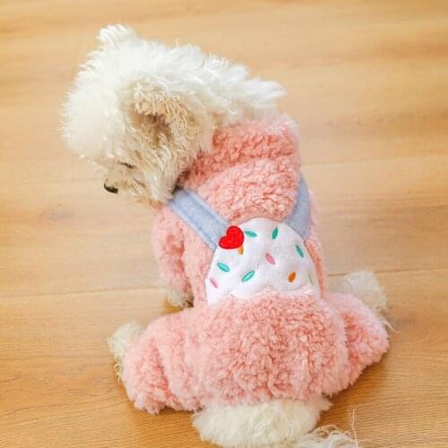 Dog Pajamas Winter Dog Clothes Print Warm Jumpsuits Coat For Small Dogs Puppy Dog Cat Chihuahua Pomeranian Clothing Jumpsuits