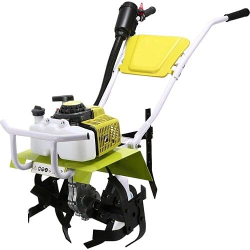 Garden Diesel Four-wheel Drive Micro Tillage Machine Gasoline Rotary Tiller Soil Ridge Small Tractor