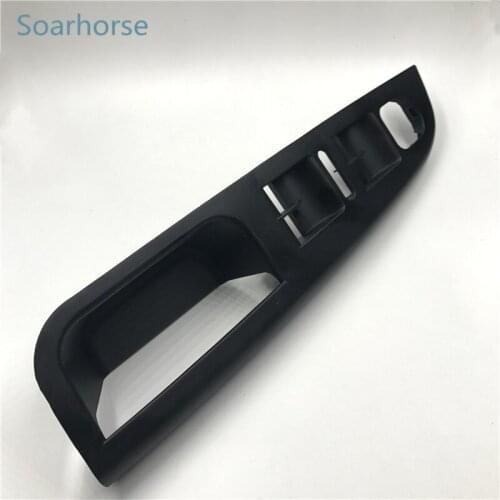 Soarhorse car Black Interior Door Master power Window Switch Bezel panel for VW Golf 5 GTi MK5 Jetta MK5