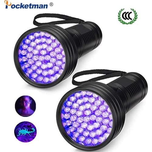 100 LED UV Blacklight Flashlight Super Bright 10 W 395 nm Violet Ultra Hand Lamp UV Torch Light For Money ,Bed Bugs, Scorpions