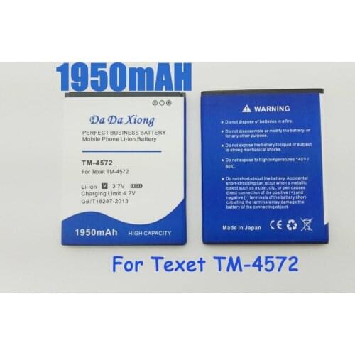 High Quality 1950mAh TM-4572 TM4572 4572 Battery For Texet TM-4572 Replacement Mobile Phone Battery