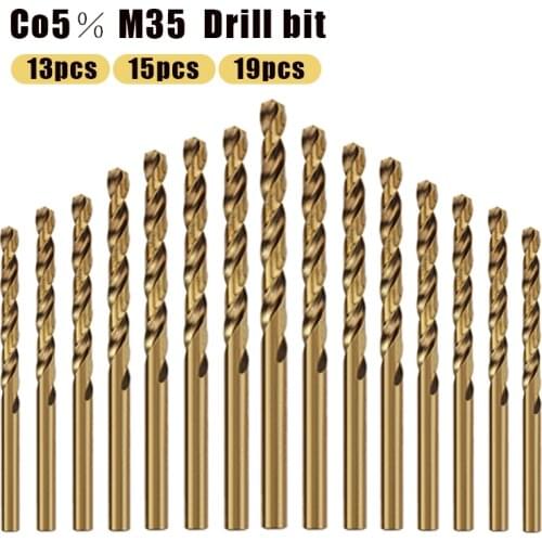 SQ Cobalt high speed steel twist drill bit M35 Stainless Steel Tool Set Accessories for Metal Stainless Steel Drilling