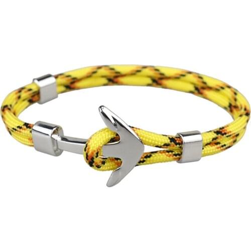 Anchor Bracelet Rope Necklace Bracelet for Women Men Navy Style Gifts