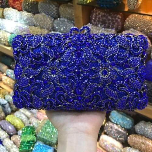 Christmas gift items bag box Luxury Fashion Designer Evening Bag Women Party Wedding Purse pink Champagne Crystal Day Clutches