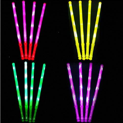 10PCS Party Supplies LED Light Stick Luminous Glow Sticker Durable Colorful Celebration Bar Tool Event Night Glowing Sticks Toys