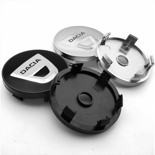 4PCS 56+60mm Car Wheel Center Hub Caps Sticker Decal Car Accessories For Dacia Duster Logan Sandero Stepway Lodgy Mcv 2 Dokker