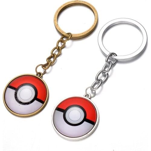 Anime Pocket Monster Pokemon Keychain For Women Trinket Poke Ball Men Key Chain Ring Keyring Jewelry Gift Souvenirs Llaveros