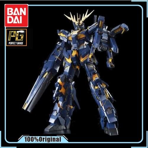 BANDAI PB Limit PG 1/60 Unicorn Gundam Banshee Expansion Kit Assembling Model Action Toy Figures Childrens Gifts