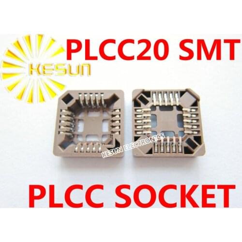 FREE SHIPPING 40PCS PLCC20 PLCC 20pins SMT type IC Socket