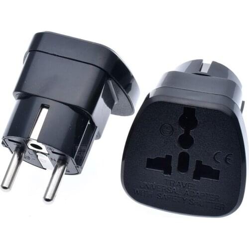 Germany France Indonesia South Korea 10A 16A 250V US UK swiss italy japan india Israel to EU Travel adaptor plug charger Type E