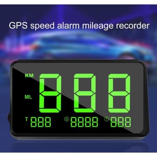 GPS Speedometer Large Screen Speeding Alarm System ABS Digital Auto Odometer for Car