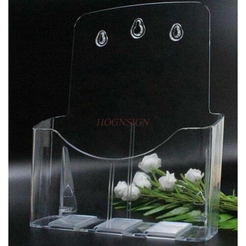 Storage box a4 directory single-layer transparent leaflet information shelf desktop color page display box file newspaper
