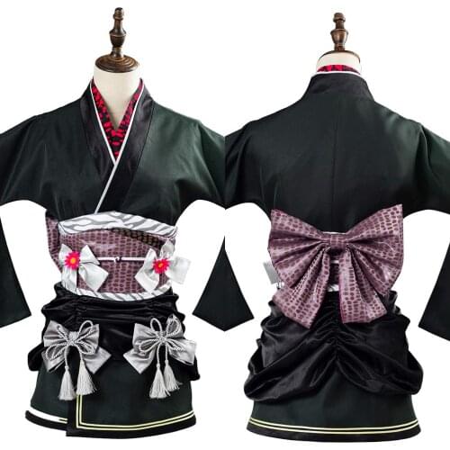 Final Fantasy VII:7 Remake Tifa Lockhart Cosplay Costume Wall Market the Honeybee Inn Exotic Kimono Gown Halloween Party Dress