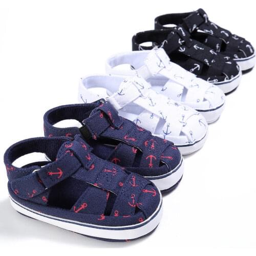 0-18M Girls Print Cool Soft Crib Baby Shoes Newborn Infant Summer Casual Sandal Shoes Boys First Walker