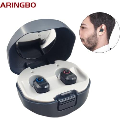 Best Rechargeable Hearing Aids Mini ITC ITE Ear Sound Amplifier Enhancer Portable Wireless Hearing Aids Hearing Amplifier