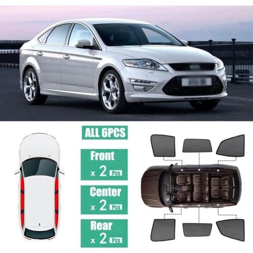 Side Windows Magnetic Sun Shade UV Protection Ray Blocking Mesh Visor Fit For Ford Mondeo 2009-2012