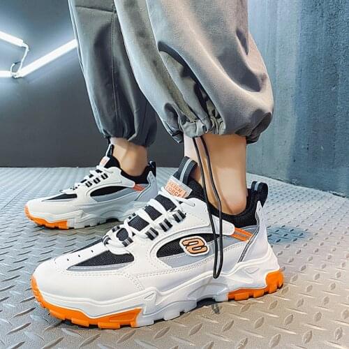 Men Shoes Casual Mesh Breathable Comfortable Flat Men Sneakers Lace-up Tide Non-slip zapatos de hombre casual shoes men R13-16