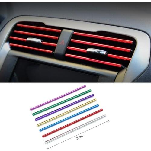 New car styling car air vent grille decoration strip for Audi A-series S-series RS-series Q3 Q5 SQ5 Q7 A1 A3 S3 A4 S4 RS4 RS5 A5
