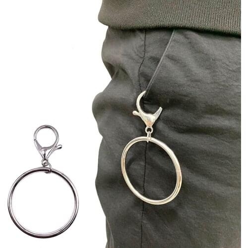 New Female Large Ring Key Chains 2020 New Fashion Unisex Waist Chain Personality Jeans Decorative Chain Belt