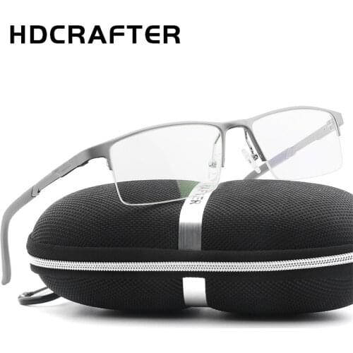 HDCRAFTER Clear Glasses Frame Eyeglasses Men Women Myopia Glasses Frames Computer Optical Glasses with Transparent Clear Lens