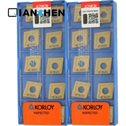Genuine Original Korea Korloy CNMG120408-HM NC3020 CNMG120408-HM NC3210 (10pcs/lot) High Quality Internal Turning Tool Inserts