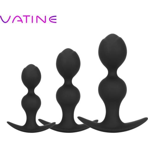VATINE S/M/L Silicone Anal Plug Prostate Massager G-spot Massager Big Flower Butt Stimulation Butt Plug Sex Toys for Women Men