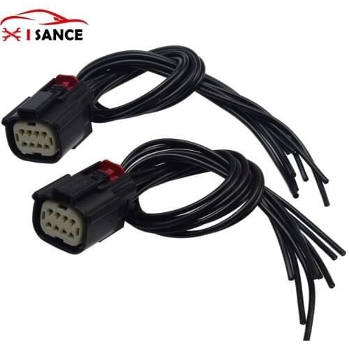 Headlight Connector Pigtail 6-pin wire 8-way for 2016-2018 Chevrolet Camaro