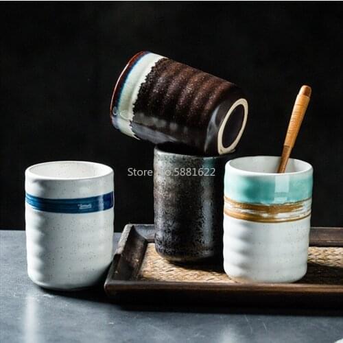 Japanese Style Vintage water Mug Ceramic Tea cup retro Personality brief porcelain afternoon coffee tea cup home decor drinkware