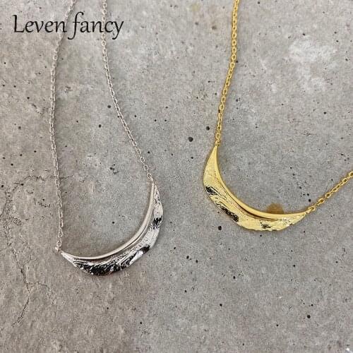 Women 925 Sterling Silver Pendant Leaves Gift for Girls Mother Birthday Christmas Valentines Day Sideway Leaf Necklace