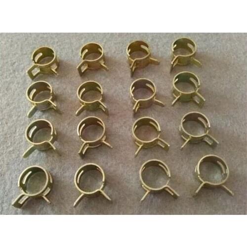 10Pcs 4mm-25mm for choose Fuel Spring Clip Vacuum Silicon Hose Clamp Autos Autos Spring Clip Fuel Oil Water Hose Pipe Tube Clamp