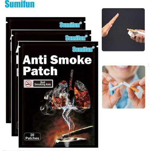 20pcs Sumifun Chinese Herbal Natural Quit Smoking Patch Anti Cigarettes Product Dismiss Smoking Addiction Cessation Pad K05501