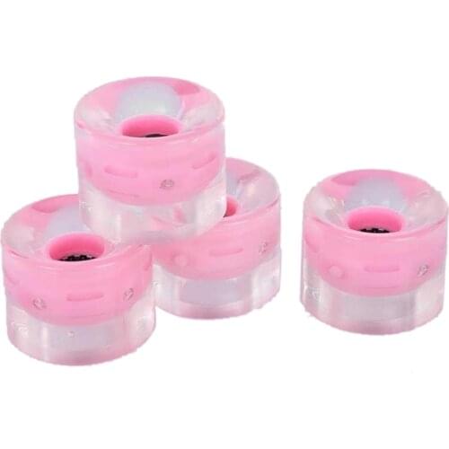 4 Pcs Skateboard Wheels with Bearings Light Up At Night 78A, 60mmx45mm Glow in Dark Wheels