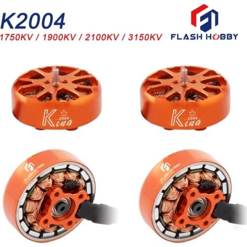 4pcs/Lot 2004 1750/1900/2100/3150KV 4-6S Brushless Motor FPV Racing RC Toothpick Drone