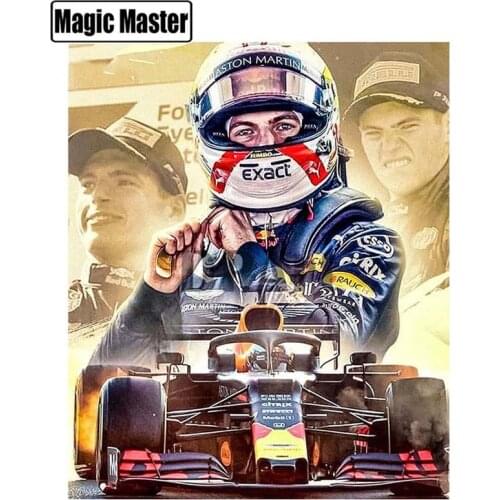 Daimond Painting Full Square/Round Drill Racer F1 5D Diamond Rhinestone Embroidery Painting Cross Stitch Kit Picture