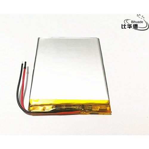 Free shipping 10pcs/lot 3.7V 2500mAh 406070 Lithium Polymer LiPo Rechargeable Battery cells For PAD GPS PSP Vedio