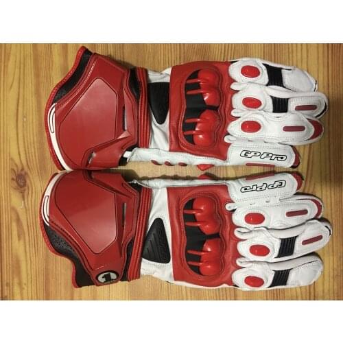 2017 GP Pro Gloves A Stars PRO Motorcycle Leather Long Racing Motorbike Gloves