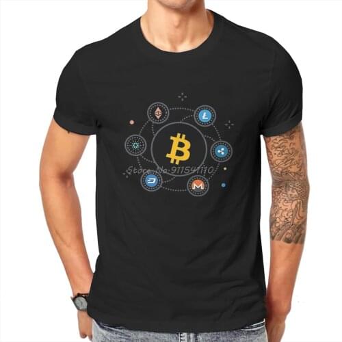 Bitcoin Cryptocurrency Art Love Support Tshirt New Arrival Graphic Men Vintage Summer Mens Short Sleeve Cotton Harajuku T Shirt