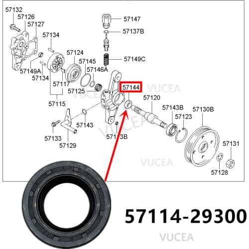 POWER STEERING Oil seal of direction booster pump For Hyundai Accent Elantra Sonata Verna Coupe For Kia RIO Cerato qianlima