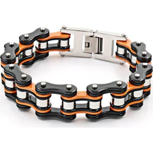 316L Stainless steel Bracelets bangles Bike Chain Bracelet Men Stainless Steel Biker bracelet For Men Bracelets & Bangles